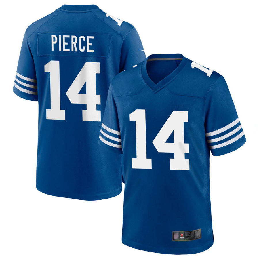 Johmsee IN.Colts #14 Alec Pierce Player Royal Limited Game Stitched Jerseys