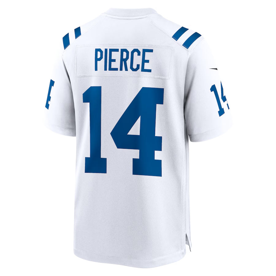 Johmsee IN.Colts #14 Alec Pierce Player White Home Game Stitched Jerseys