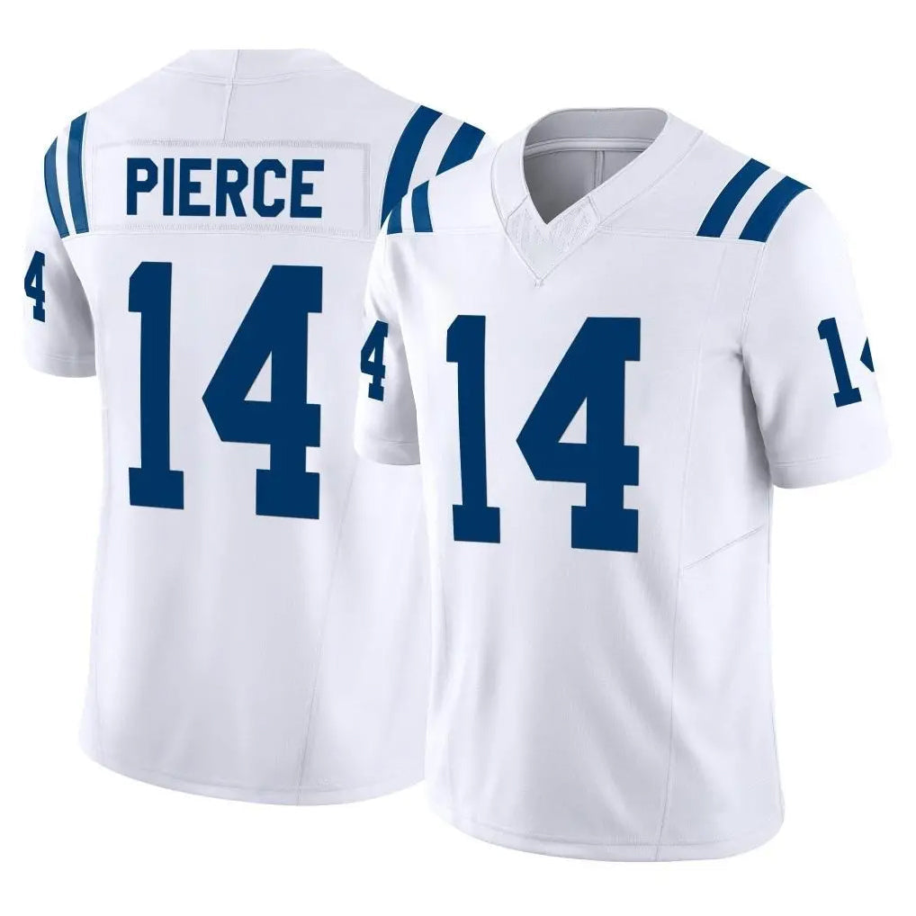 Johmsee IN.Colts #14 Alec Pierce Player White Limited Vapor F.U.S.E. Home Game Stitched Jerseys