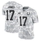 Johmsee IN.Colts #17 Daniel Jones Player Arctic Camo Salute To Service Limited Game Stitched Jerseys