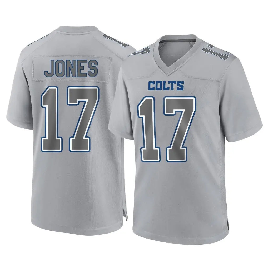 Johmsee IN.Colts #17 Daniel Jones Player Gray Atmosphere Fashion Home Game Stitched Jerseys