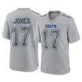 Johmsee IN.Colts #17 Daniel Jones Player Gray Atmosphere Fashion Home Game Stitched Jerseys