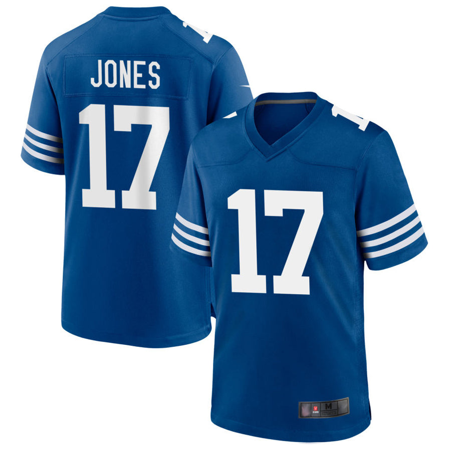 Johmsee IN.Colts #17 Daniel Jones Player Royal Limited Game Stitched Jerseys