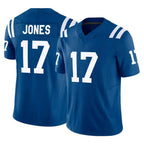 Johmsee IN.Colts #17 Daniel Jones Player Royal Limited Vapor F.U.S.E. Home Game Stitched Jerseys