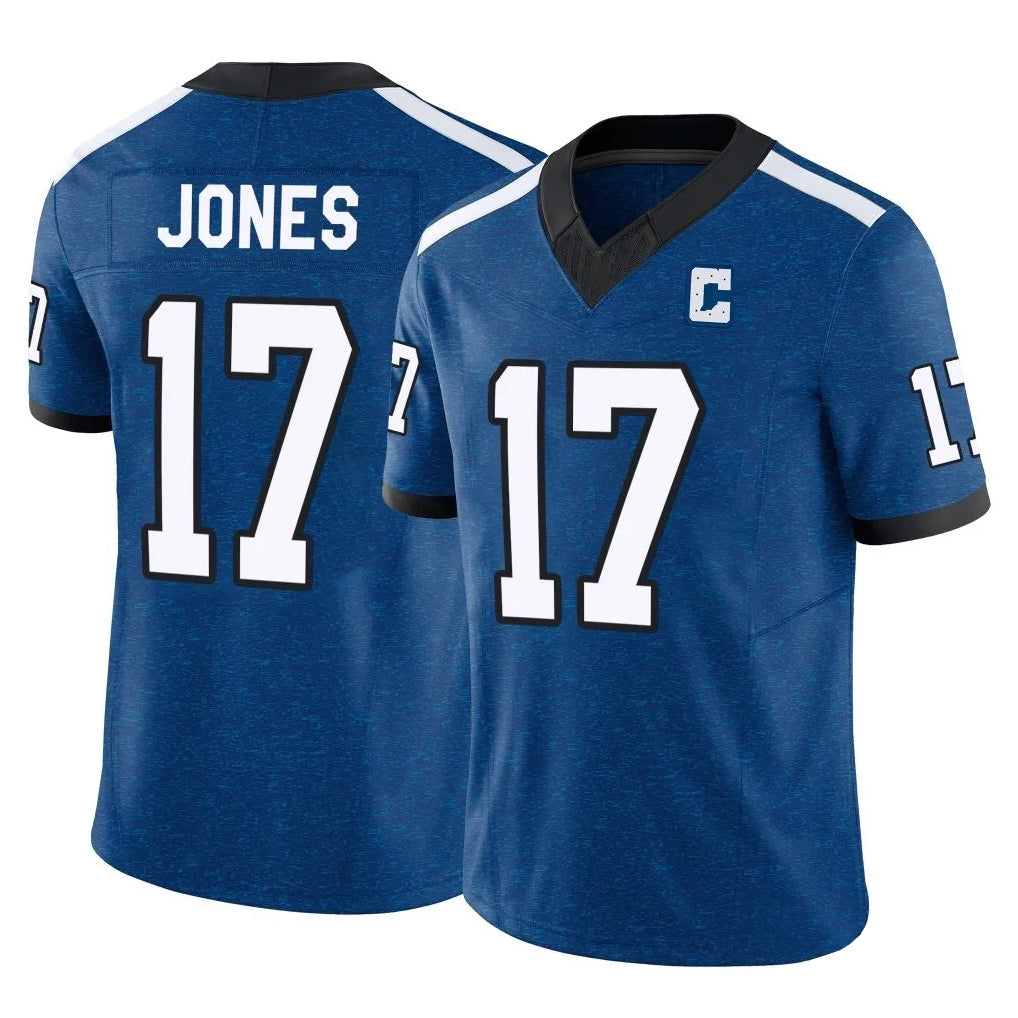Johmsee IN.Colts #17 Daniel Jones Player Royal Vapor F.U.S.E. Limited Stitched Jerseys