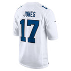 Johmsee IN.Colts #17 Daniel Jones Player Tundra White Fashion Game Stitched Jerseys