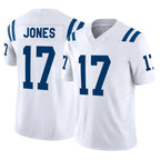 Johmsee IN.Colts #17 Daniel Jones Player White Limited Vapor F.U.S.E. Home Game Stitched Jerseys
