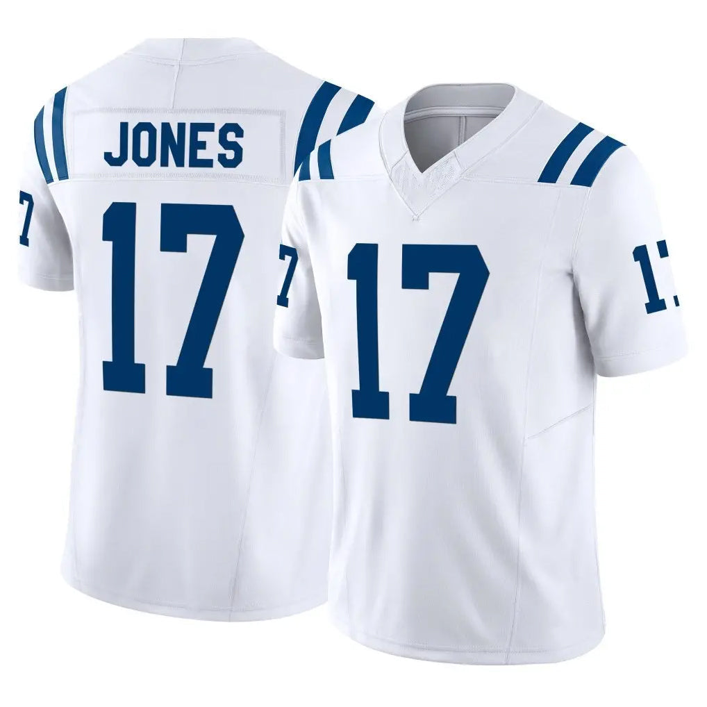 Johmsee IN.Colts #17 Daniel Jones Player White Limited Vapor F.U.S.E. Home Game Stitched Jerseys