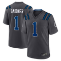 Johmsee IN.Colts #1 Sauce Gardner Anthracite 2026 Rivalries Collection Game Stitched Jerseys