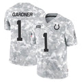 Johmsee IN.Colts #1 Sauce Gardner Player Arctic Camo Salute To Service Limited Game Stitched Jerseys