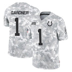 Johmsee IN.Colts #1 Sauce Gardner Player Arctic Camo Salute To Service Limited Game Stitched Jerseys