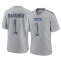 Johmsee IN.Colts #1 Sauce Gardner Player Gray Atmosphere Fashion Home Game Stitched Jerseys