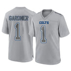 Johmsee IN.Colts #1 Sauce Gardner Player Gray Atmosphere Fashion Home Game Stitched Jerseys