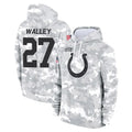 Johmsee IN.Colts #27 Justin Walley Player Arctic Camo Salute to Service Hoodies Limited Game Stitched Jerseys