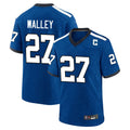 Johmsee IN.Colts #27 Justin Walley Player Royal Alternate Indiana Nights Home Game Stitched Jerseys