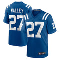 Johmsee IN.Colts #27 Justin Walley Player Royal Home Game Stitched Jerseys