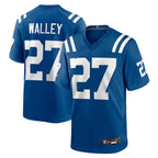 Johmsee IN.Colts #27 Justin Walley Player Royal Home Game Stitched Jerseys