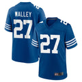 Johmsee IN.Colts #27 Justin Walley Player Royal Limited Home Game Stitched Jerseys