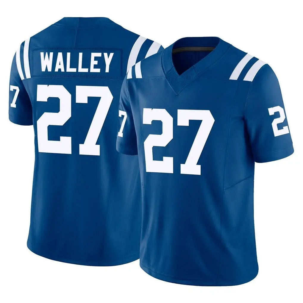 Johmsee IN.Colts #27 Justin Walley Player Royal Limited Vapor F.U.S.E. Home Game Stitched Jerseys