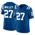 Johmsee IN.Colts #27 Justin Walley Player Royal Limited Vapor F.U.S.E. Home Game Stitched Jerseys