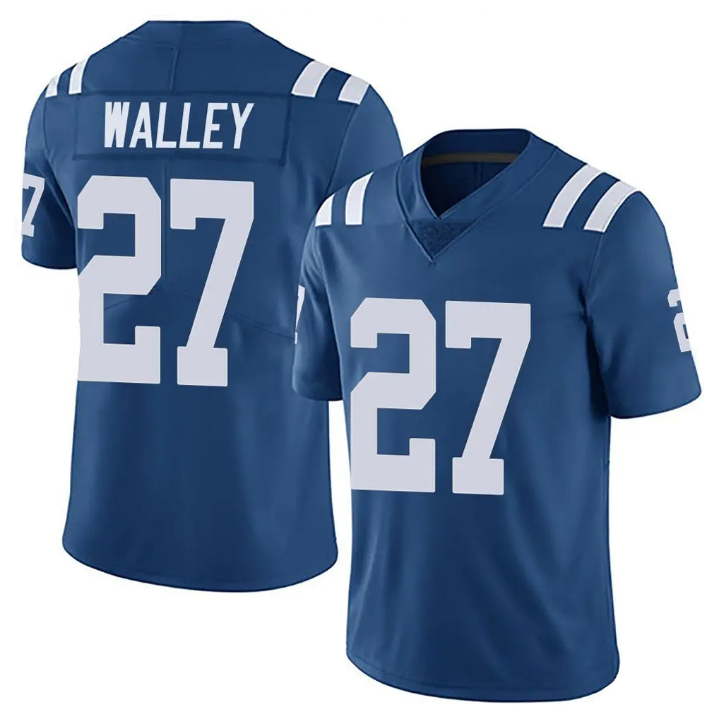 Johmsee IN.Colts #27 Justin Walley Player Royal Limited Vapor Untouchable Home Game Stitched Jerseys