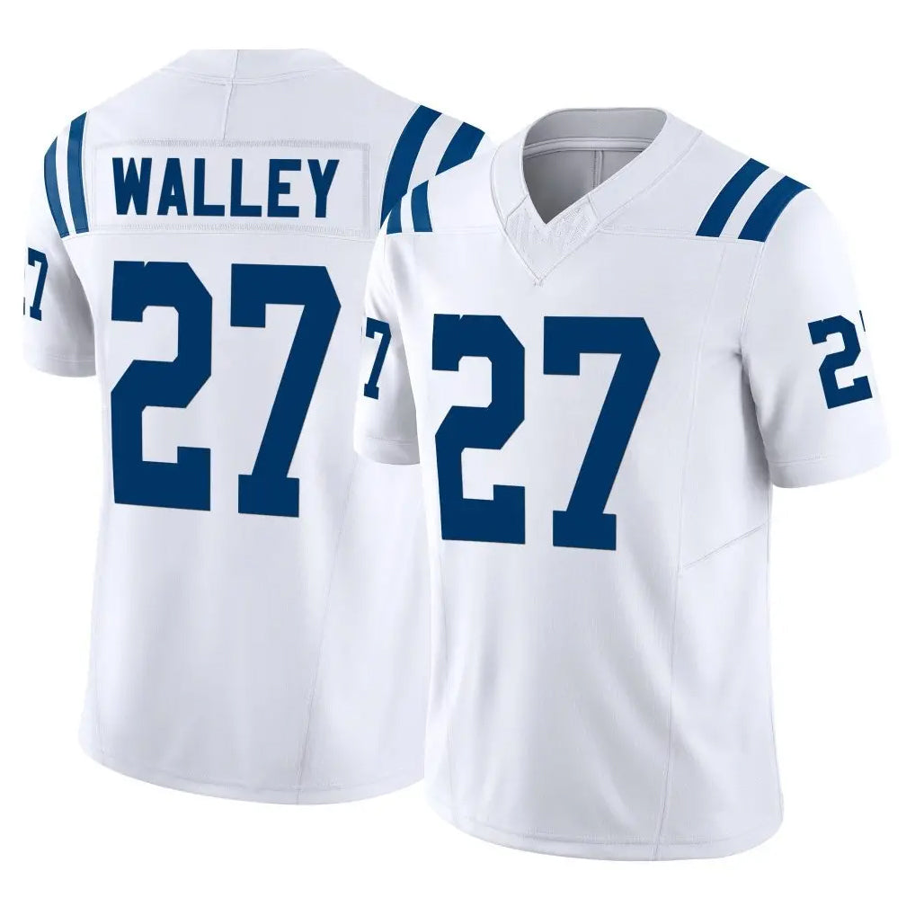 Johmsee IN.Colts #27 Justin Walley Player White Limited Vapor F.U.S.E. Home Game Stitched Jerseys