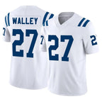 Johmsee IN.Colts #27 Justin Walley Player White Limited Vapor F.U.S.E. Home Game Stitched Jerseys