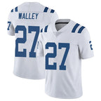 Johmsee IN.Colts #27 Justin Walley Player White Limited Vapor Untouchable Home Game Stitched Jerseys