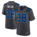 Johmsee IN.Colts #28 Jonathan Taylor Anthracite 2026 Rivalries Collection Game Stitched Jerseys