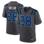 Johmsee IN.Colts #28 Jonathan Taylor Anthracite 2026 Rivalries Collection Game Stitched Jerseys
