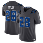Johmsee IN.Colts #28 Jonathan Taylor Anthracite 2026 Rivalries Collection Limited Stitched Jerseys