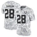 Johmsee IN.Colts #28 Jonathan Taylor Player Arctic Camo Salute to Service Limited Stitched Jerseys
