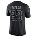 Johmsee IN.Colts #28 Jonathan Taylor Player RFLCTV Limited Black Stitched Jerseys