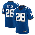 Johmsee IN.Colts #28 Jonathan Taylor Player Royal Alternate Indiana Nights Home Game Stitched Jerseys