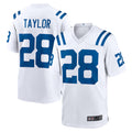 Johmsee IN.Colts #28 Jonathan Taylor Player White Home Game Stitched Jerseys