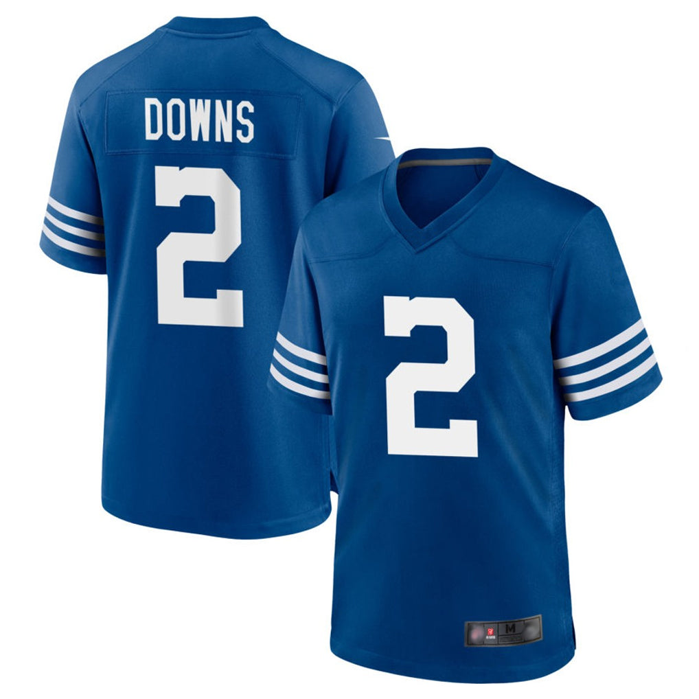 Johmsee IN.Colts #2 Josh Downs Bynum Player Royal Limited Home Game Stitched Jerseys