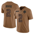 Johmsee IN.Colts #2 Josh Downs Player Brown Salute To Service Limited Stitched Jerseys