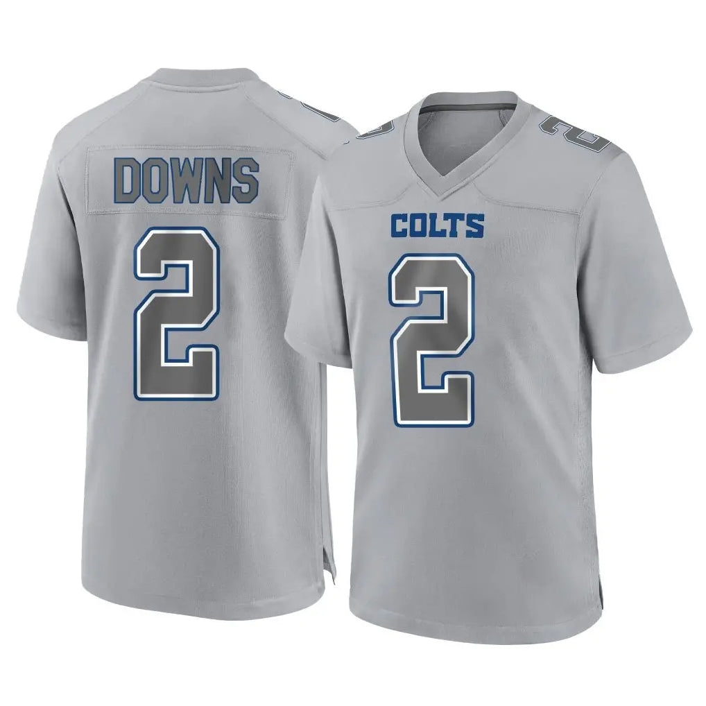 Johmsee IN.Colts #2 Josh Downs Player Gray Atmosphere Fashion Home Game Stitched Jerseys