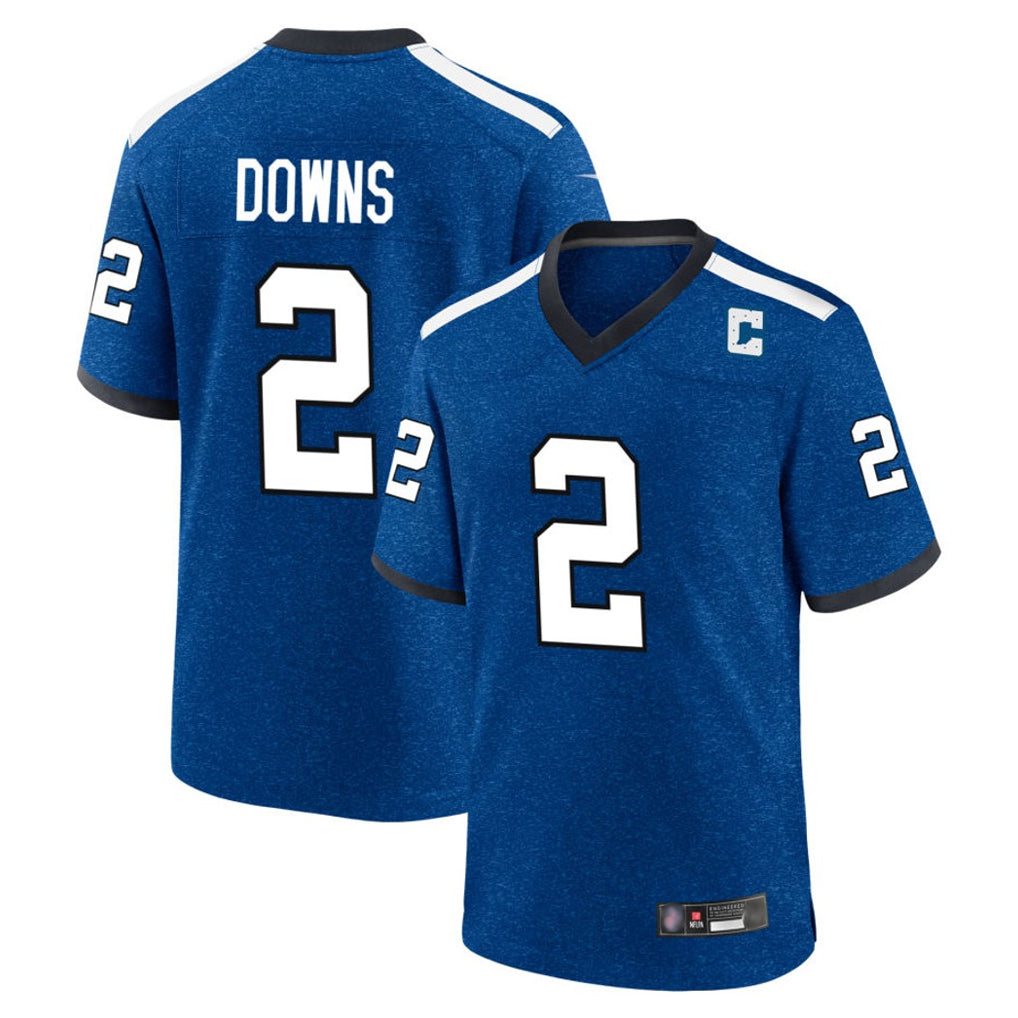 Johmsee IN.Colts #2 Josh Downs Player Royal Alternate Indiana Nights Home Game Stitched Jerseys