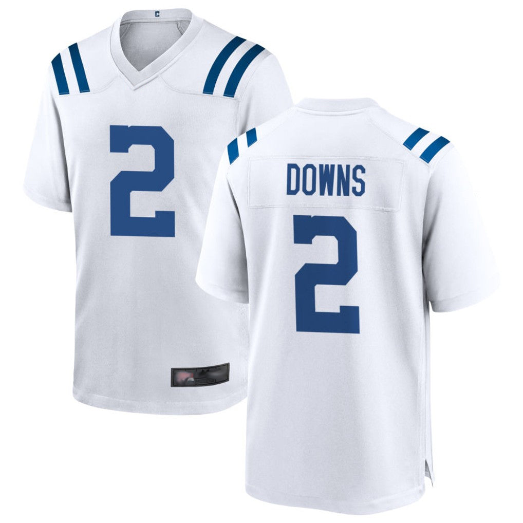 Johmsee IN.Colts #2 Josh Downs Player White Home Game Stitched Jerseys