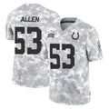 Johmsee IN.Colts #53 CJ Allen Player Arctic Camo Salute To Service Limited Game Stitched Jerseys
