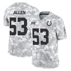 Johmsee IN.Colts #53 CJ Allen Player Arctic Camo Salute To Service Limited Game Stitched Jerseys