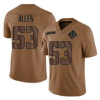 Johmsee IN.Colts #53 CJ Allen Player Brown Salute To Service Limited Stitched Jerseys