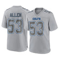 Johmsee IN.Colts #53 CJ Allen Player Gray Atmosphere Fashion Home Game Stitched Jerseys