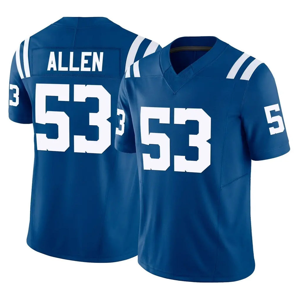 Johmsee IN.Colts #53 CJ Allen Player Royal Limited Vapor F.U.S.E. Home Game Stitched Jerseys