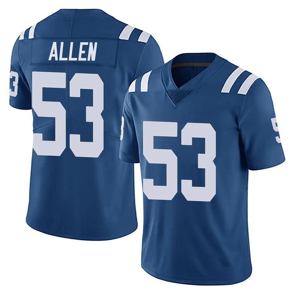 Johmsee IN.Colts #53 CJ Allen Player Royal Limited Vapor Untouchable Home Game Stitched Jerseys