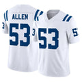 Johmsee IN.Colts #53 CJ Allen Player White Limited Vapor F.U.S.E. Home Game Stitched Jerseys