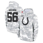 Johmsee IN.Colts #56 Quenton Nelson Player Arctic Camo Salute to Service Hoodies Limited Game Stitched Jerseys