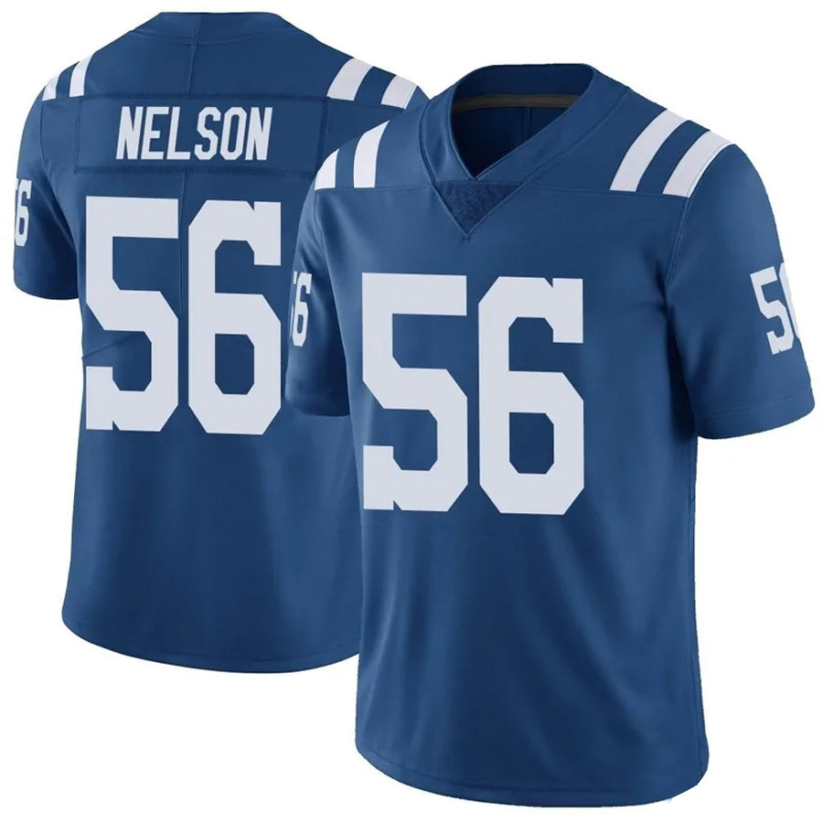 Johmsee IN.Colts #56 Quenton Nelson Player Blue Limited Game Stitched Jerseys
