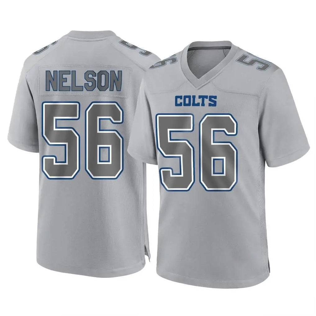 Johmsee IN.Colts #56 Quenton Nelson Player Gray Atmosphere Fashion Home Game Stitched Jerseys
